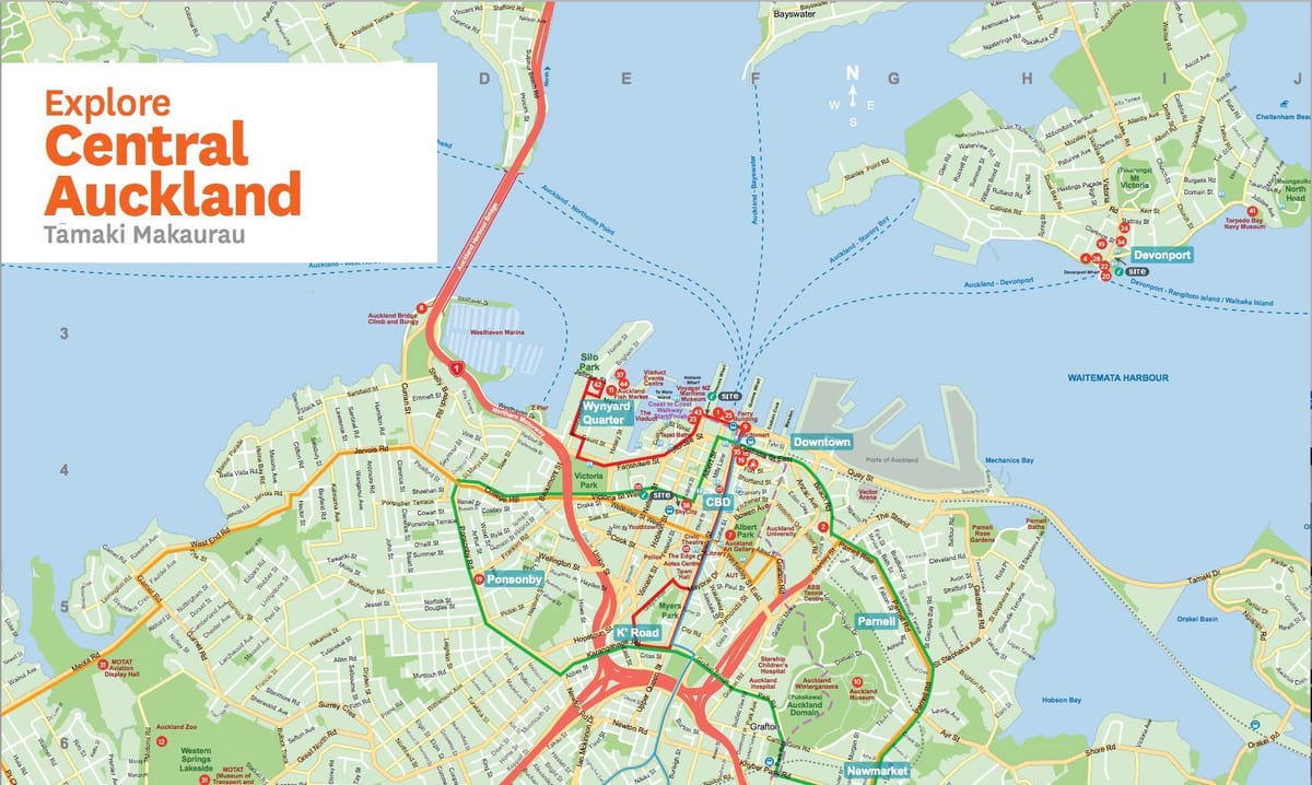 bản đồ của Đốc Auckland