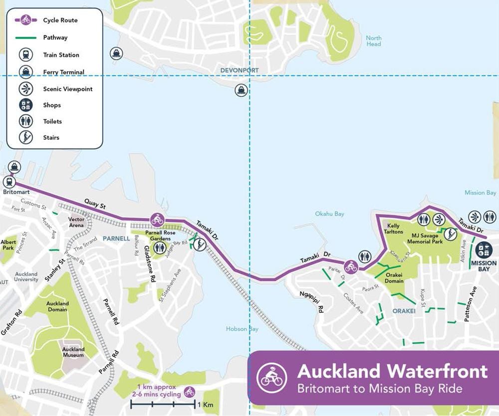 hồng ví dụ Auckland bản đồ