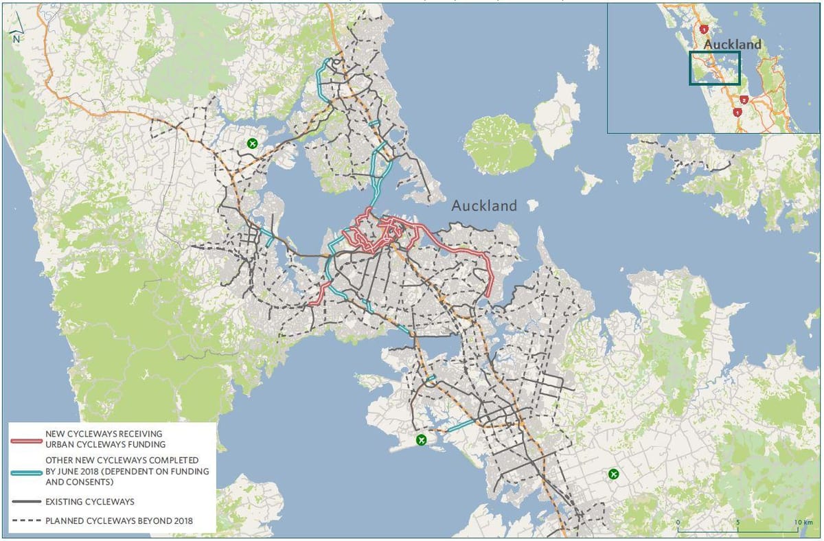 bản đồ của ví dụ Auckland bản đồ