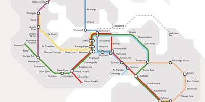 Bản đồ tàu Auckland