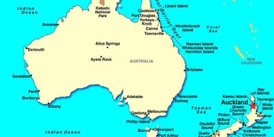 Auckland trong bản đồ thế giới